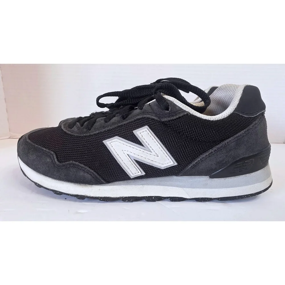 New Balance 515 Sneakers Black Grey Suede Mesh WL515CGB SZ 7 Cushion Insole
